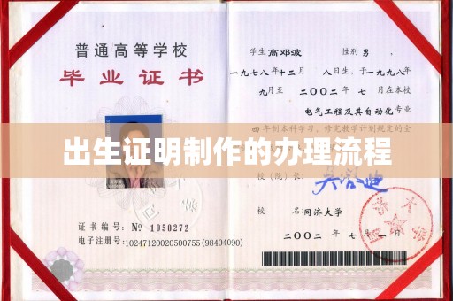 渭城出生证明制作的办理流程